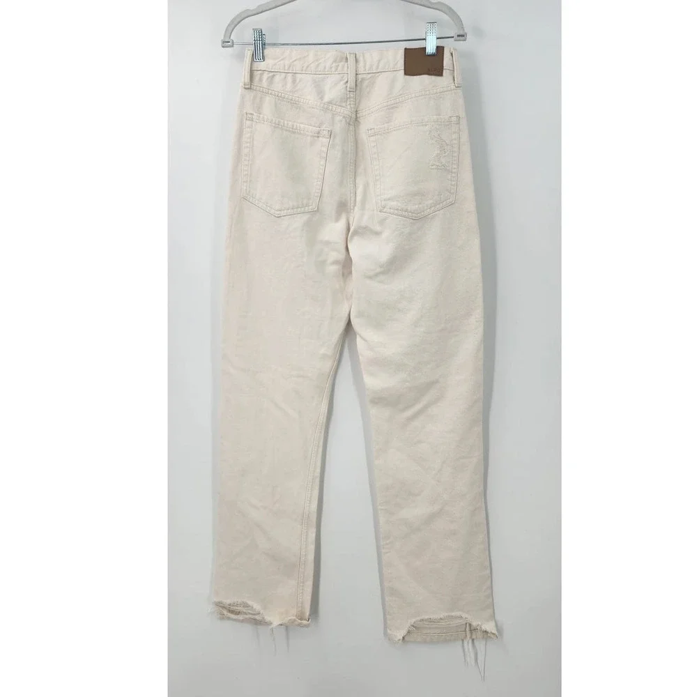 New NWT‎ Aero 90's Baggy White Denim Jeans Flawed Size 4R